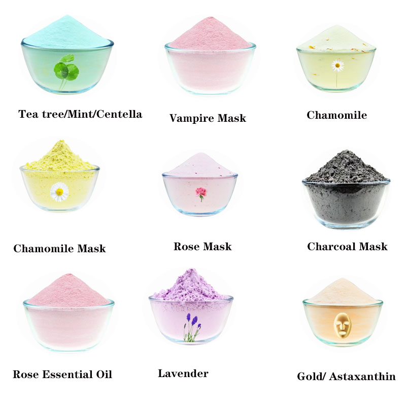Jelly Mask Powder Flower Mask Maker Free Bamboo Bowl Tools gel powder mask Private Label